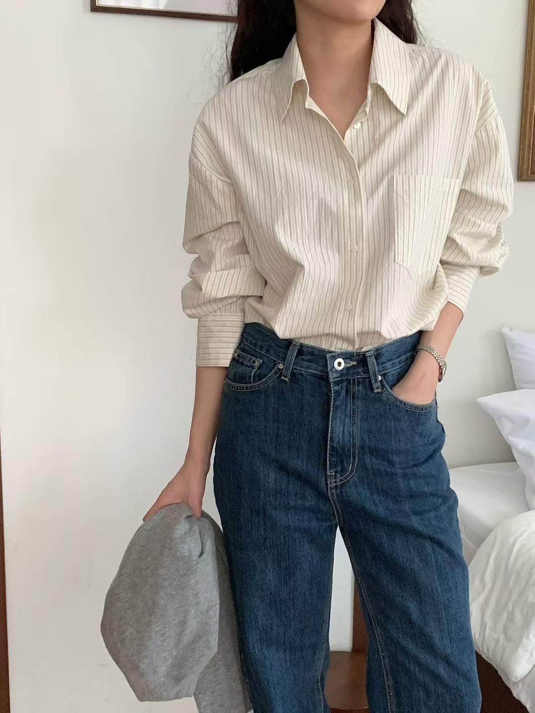 COMMA-콤마-T韓國直郵㊣女士新品真品推薦襯衫蕾絲衫迷彩COMMA襯衫/蕾絲衫圖色2