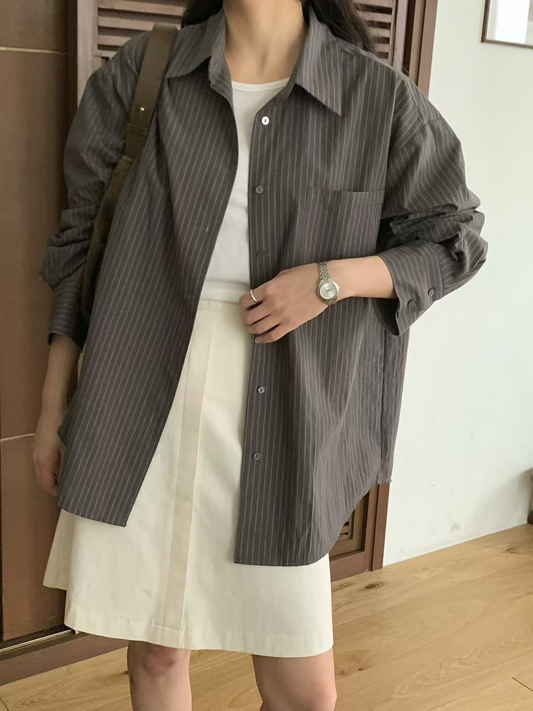 COMMA-콤마-T韓國直郵㊣女士新品真品推薦襯衫蕾絲衫迷彩COMMA襯衫/蕾絲衫圖色3