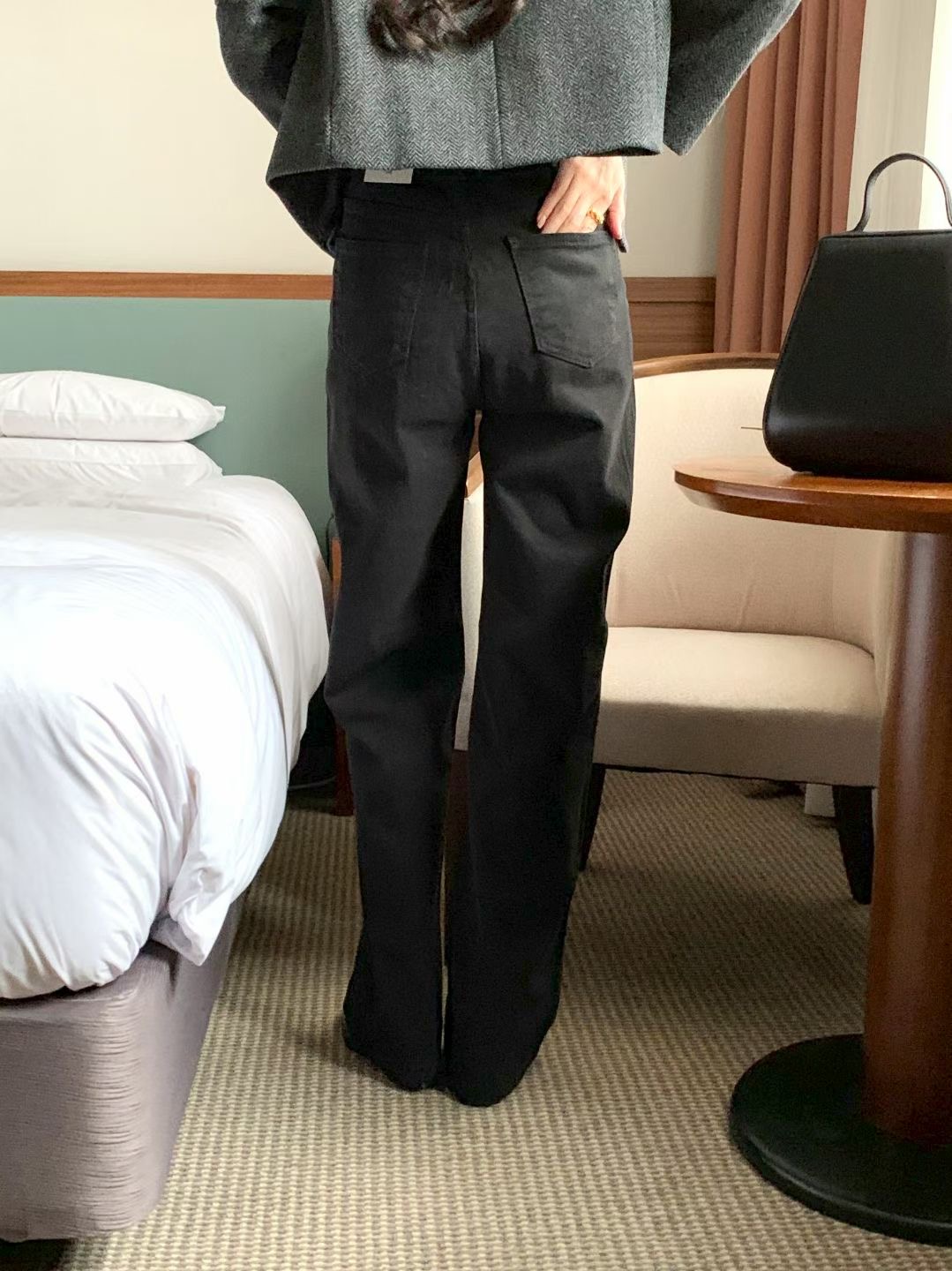 INDIGO-인디고-T韓國直郵㊣女裝新品人氣休閑熱賣牛仔褲拉絨INDIGO牛仔褲