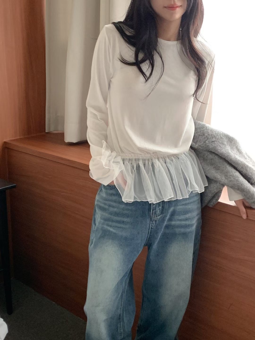 T.BLOSSOM東大門㊣實拍女士新品25秋冬熱賣人氣時尚長袖T恤T.BLOSSOM長袖T恤