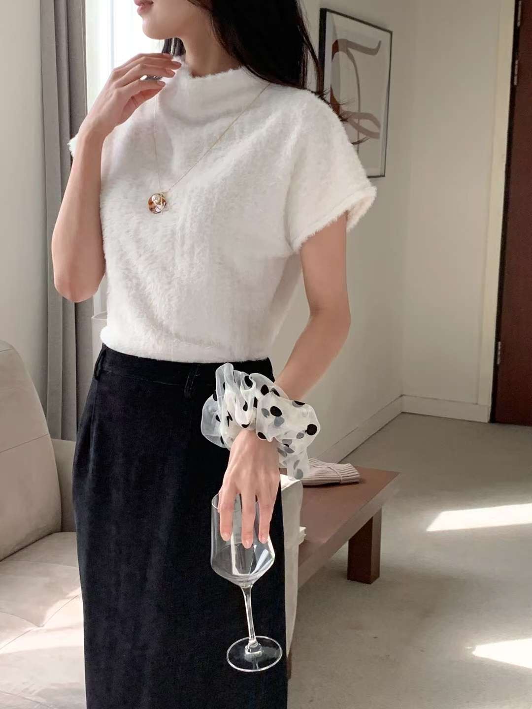 T.BLOSSOM韓國代購㊣女士新款休閑職業熱賣25秋冬人氣針織衫T.BLOSSOM針織衫