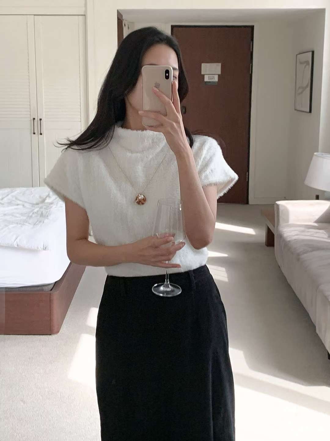 T.BLOSSOM韓國代購㊣女士新款休閑職業熱賣25秋冬人氣針織衫T.BLOSSOM針織衫圖色1