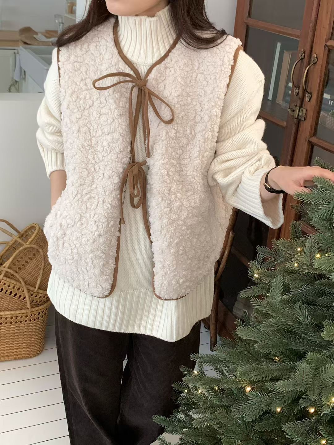 COMMA-콤마-T韓國直郵㊣女士新品25秋冬人氣馬甲不含內搭COMMA馬甲圖色1