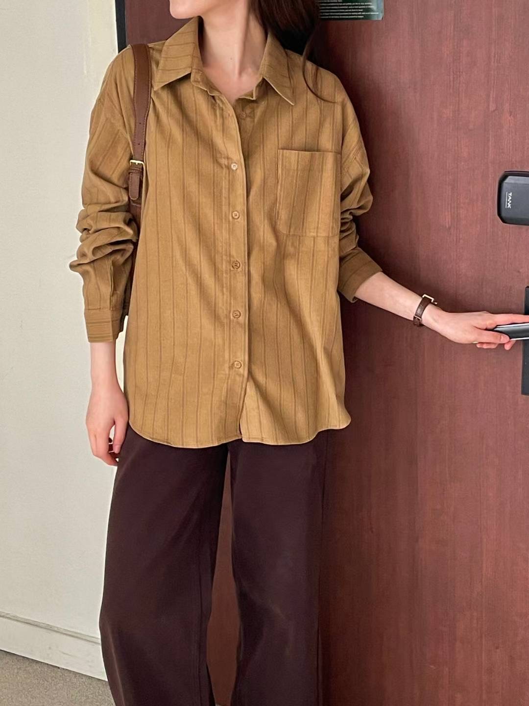 L.REWIND東大門㊣代購女士新款職業熱賣休閑時尚襯衫蕾絲衫L.REWIND襯衫/蕾絲衫圖色1