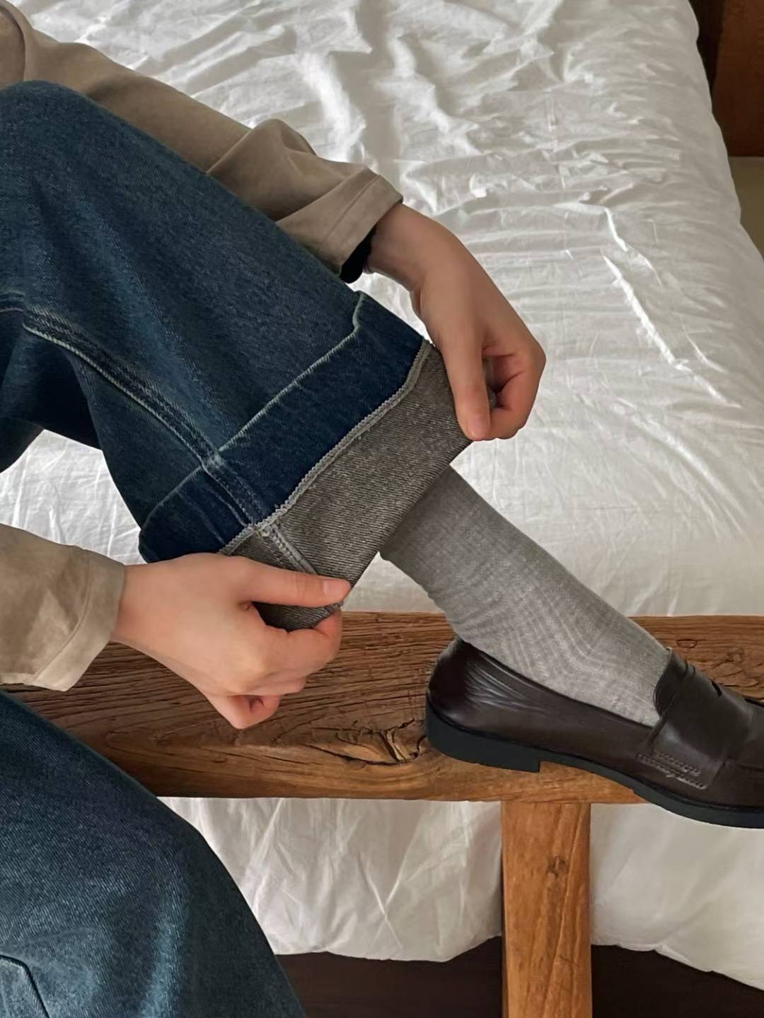 L.REWIND東大門㊣直郵女士新品真品職業熱賣推薦牛仔褲口袋L.REWIND牛仔褲