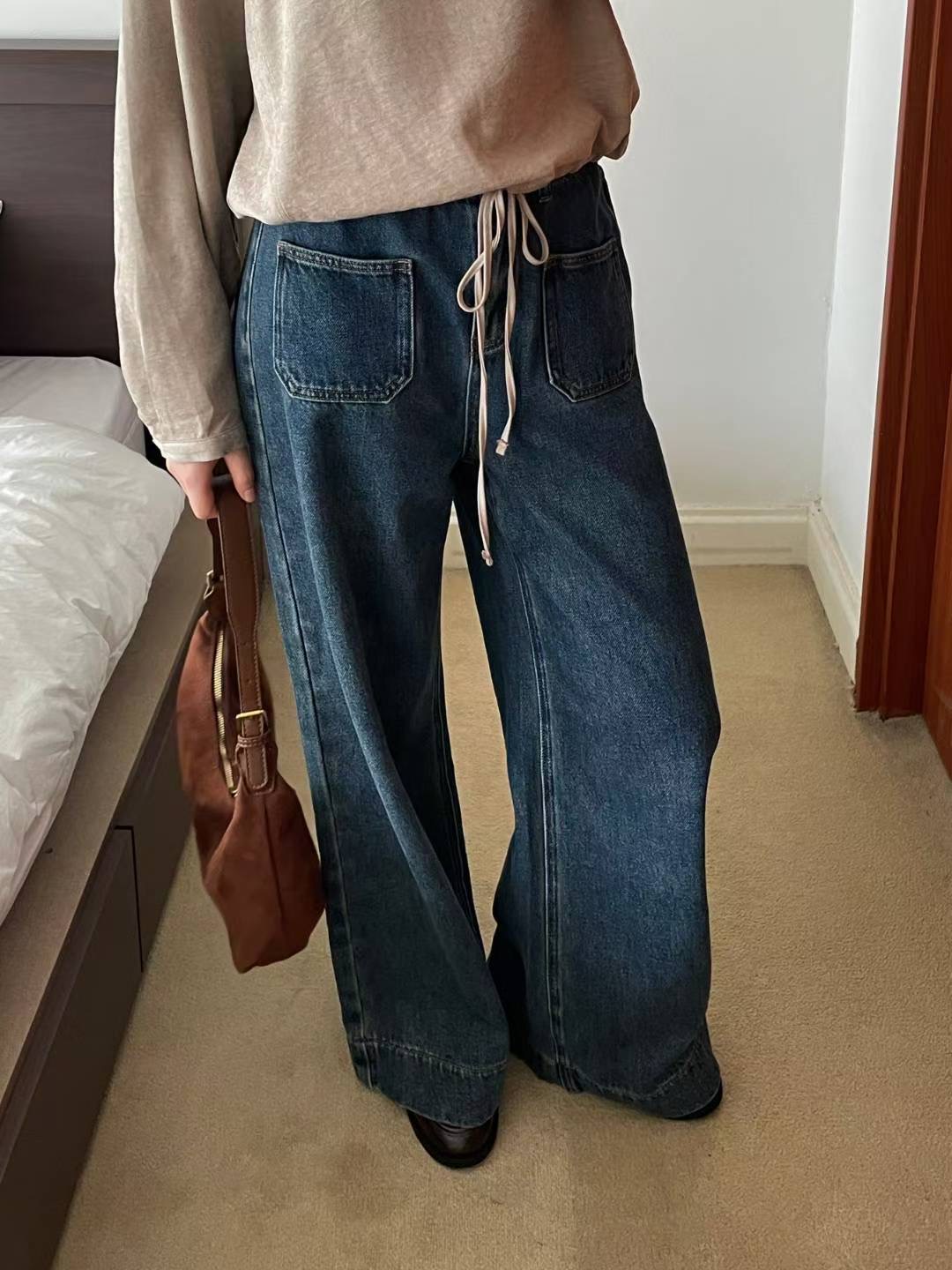 L.REWIND東大門㊣直郵女士新品真品職業熱賣推薦牛仔褲口袋L.REWIND牛仔褲