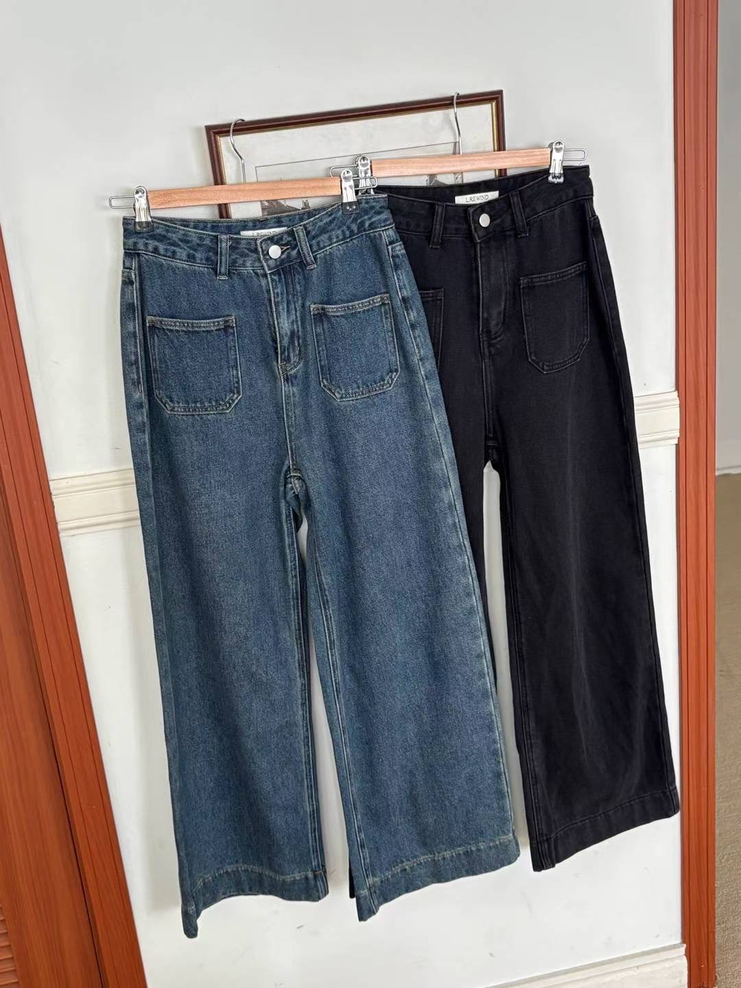 L.REWIND東大門㊣直郵女士新品真品職業熱賣推薦牛仔褲口袋L.REWIND牛仔褲