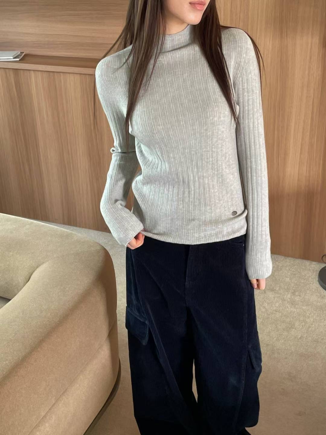 L.REWIND韓國直郵㊣女士新款推薦職業人氣休閑25秋冬針織衫L.REWIND針織衫圖色2