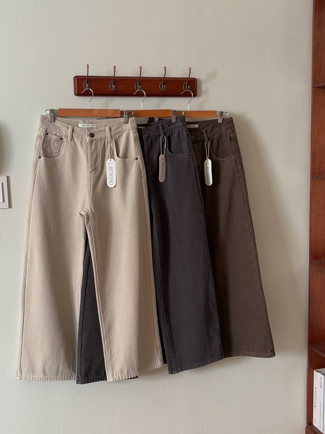 L.REWIND韓國代購㊣女裝新款真品職業休閑人氣時尚25秋冬牛仔褲L.REWIND牛仔褲