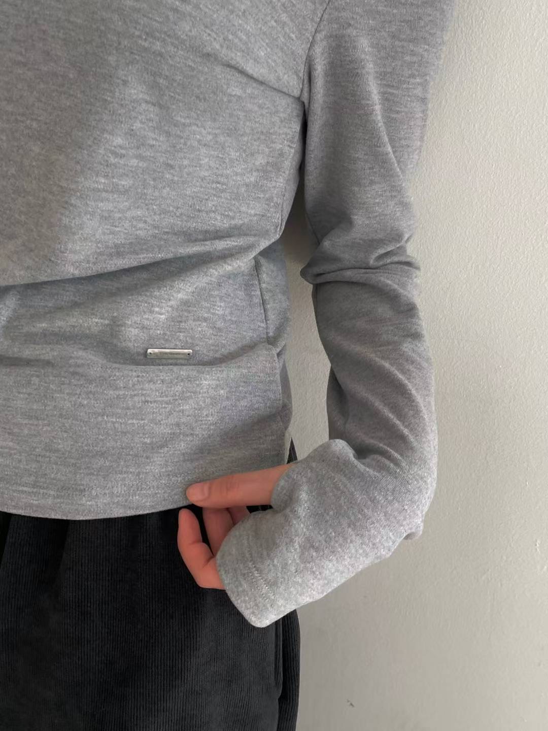 L.REWIND東大門㊣實拍女裝新品熱賣休閑推薦長袖T恤柔軟高領L.REWIND長袖T恤