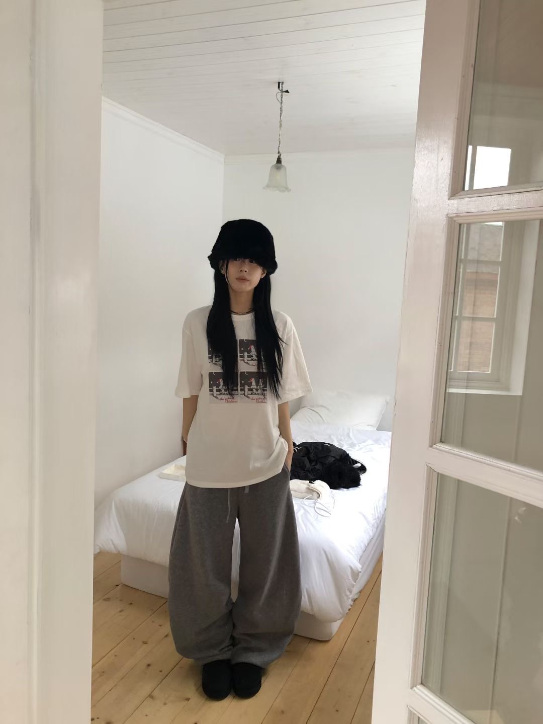 FEVER東大門㊣實拍女士新款25秋冬職業休閑時尚推薦人氣T恤FEVERT恤