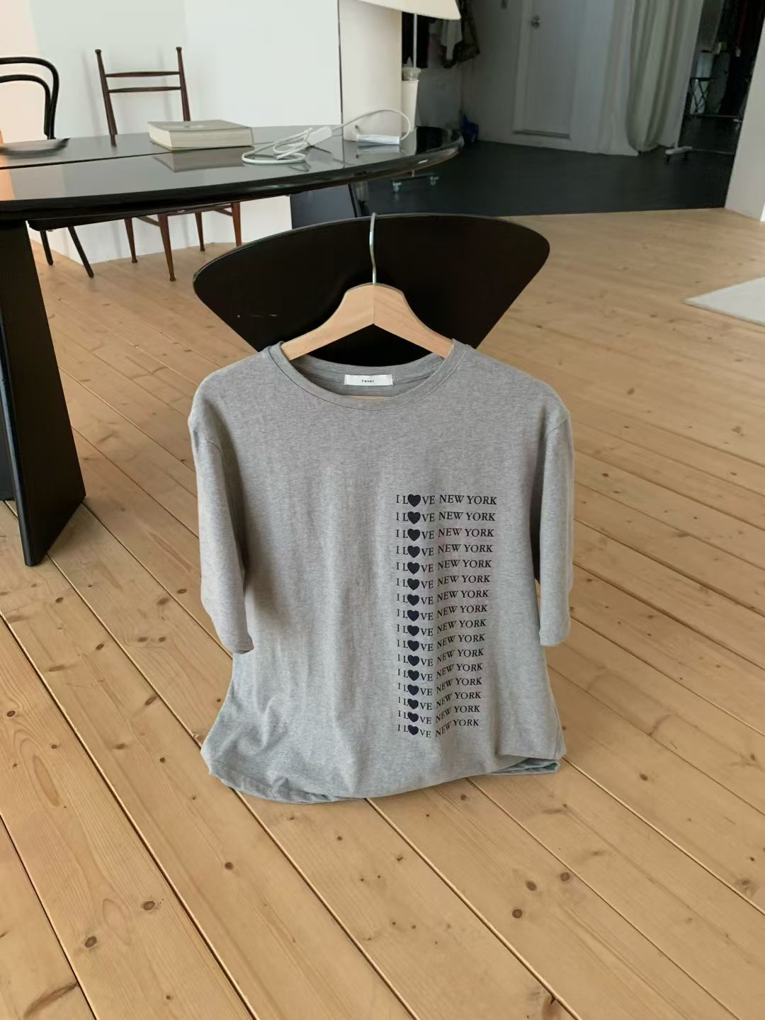 FEVER東大門㊣實拍女裝新款職業時尚休閑推薦25秋冬T恤抓絨FEVERT恤圖色2