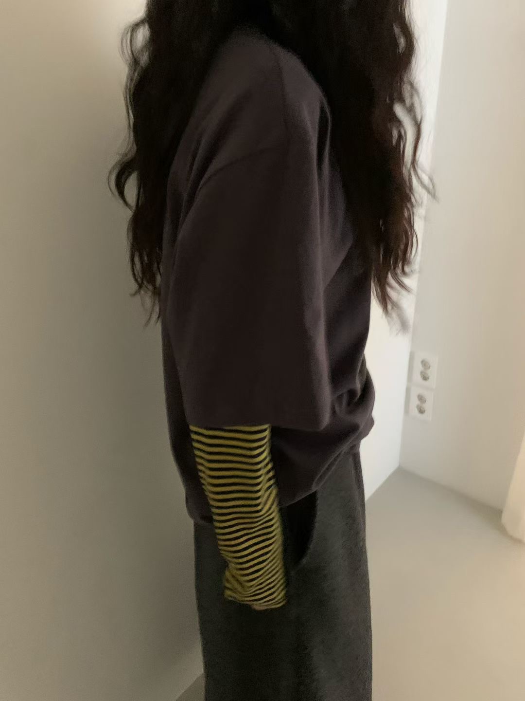 FEVER東大門㊣直郵女士新款時尚推薦25秋冬熱賣休閑T恤羊毛FEVERT恤