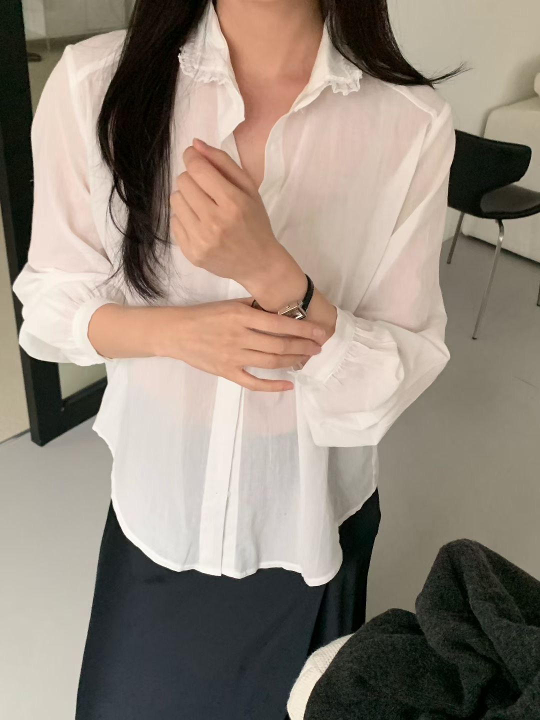 COMMA-콤마-T東大門㊣實拍女士新款時尚推薦真品襯衫蕾絲衫COMMA襯衫/蕾絲衫