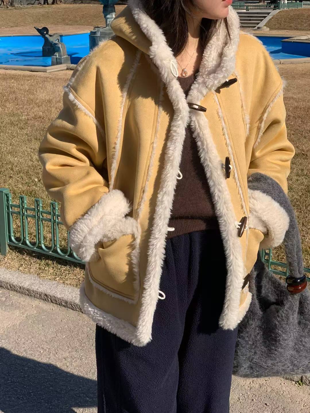 AREING韓國直郵㊣女士新款人氣推薦真品休閑25秋冬時尚夾克AREING夾克