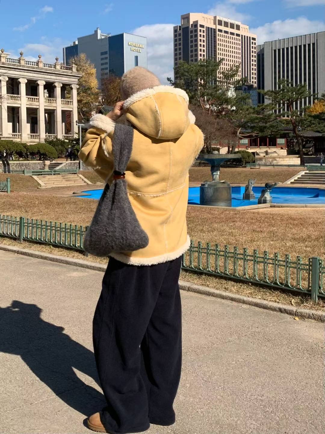 AREING韓國直郵㊣女士新款人氣推薦真品休閑25秋冬時尚夾克AREING夾克