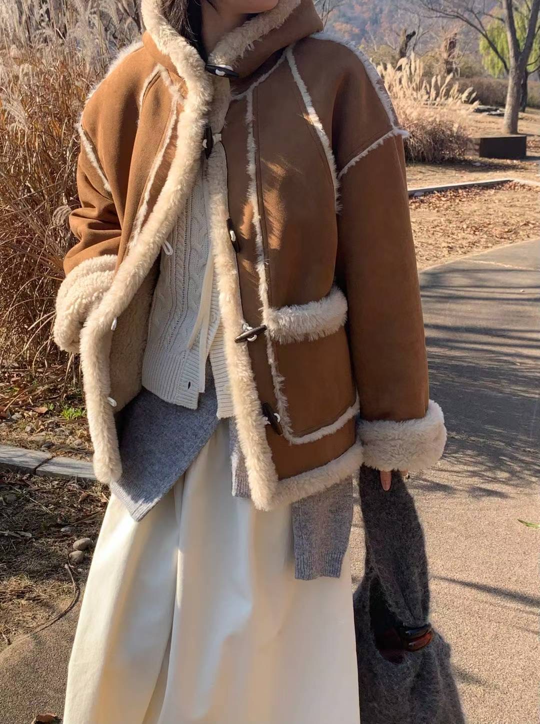 AREING韓國直郵㊣女士新款人氣推薦真品休閑25秋冬時尚夾克AREING夾克圖色2