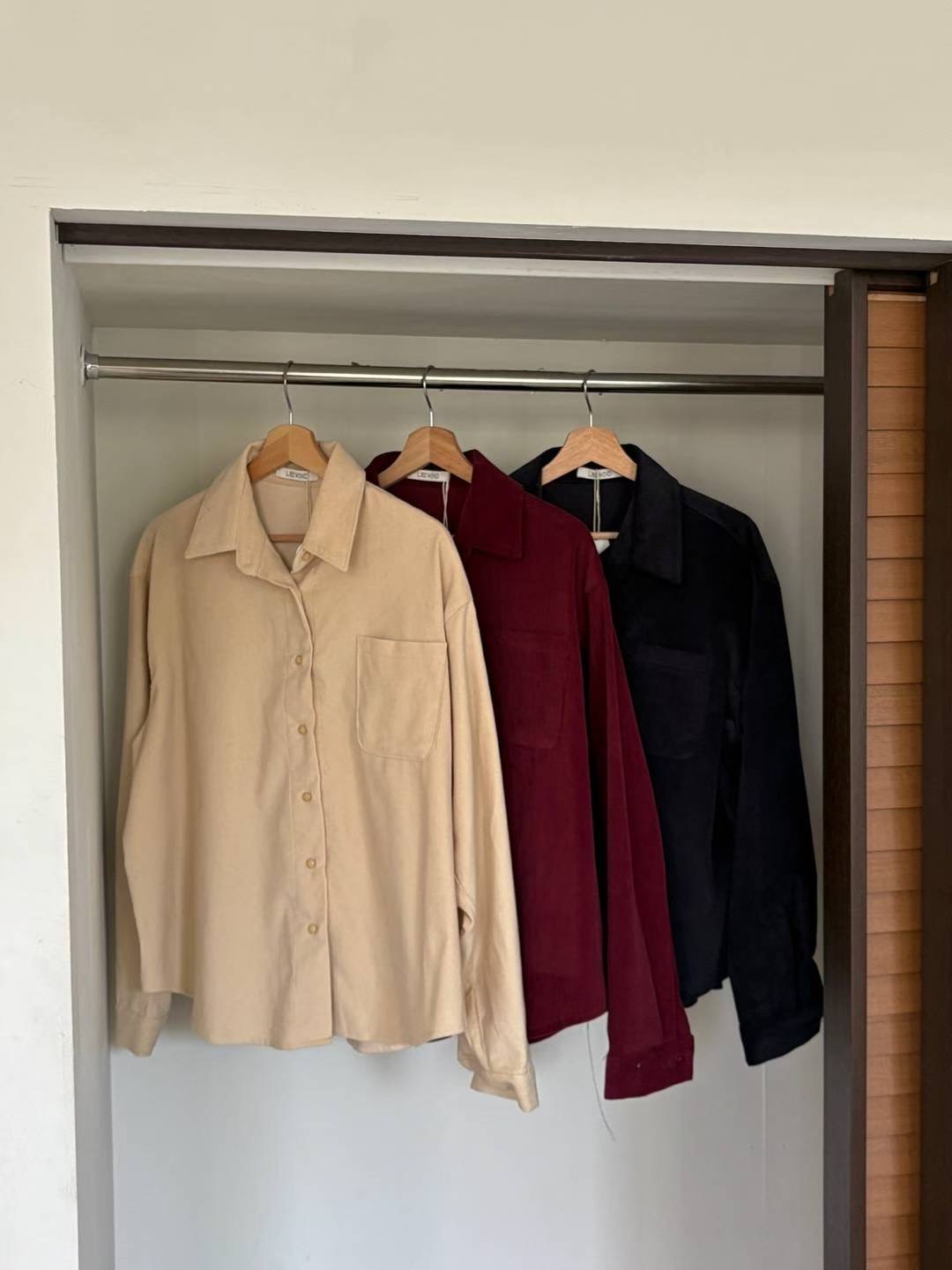 L.REWIND東大門㊣實拍女士新品25秋冬人氣時尚職業襯衫蕾絲衫L.REWIND襯衫/蕾絲衫圖色3左三色