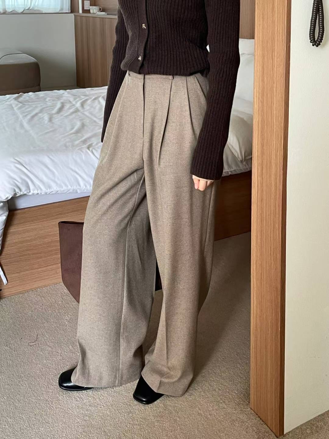 L.REWIND東大門㊣實拍女士新款時尚人氣25秋冬職業推薦休閑褲L.REWIND休閑褲