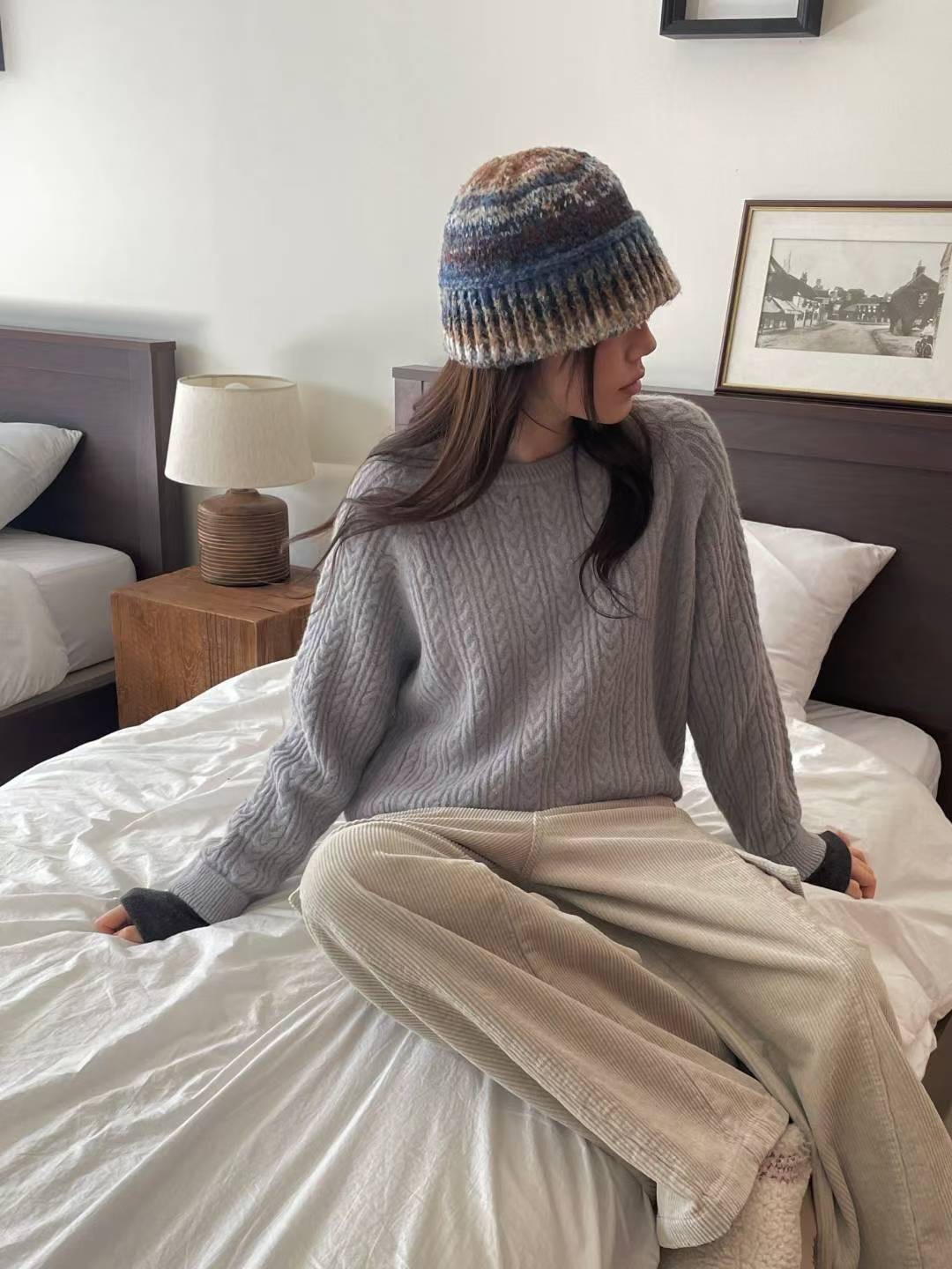 L.REWIND東大門㊣直郵女士新款職業25秋冬熱賣休閑針織衫兔子L.REWIND針織衫