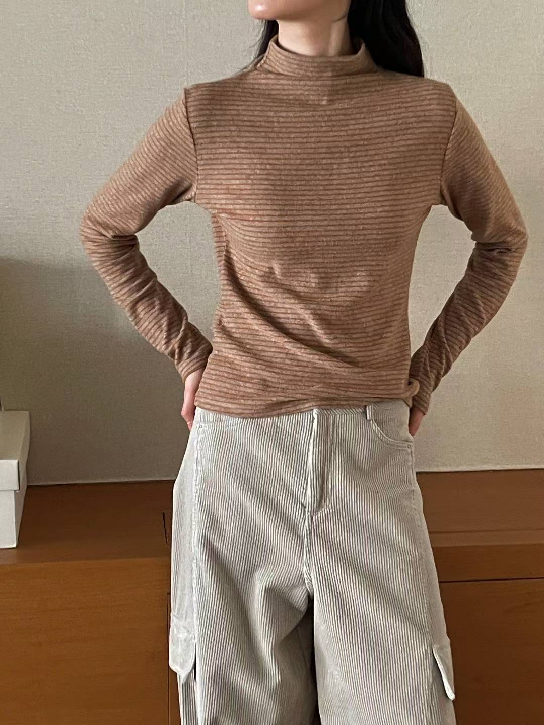 L.REWIND東大門㊣實拍女士新品休閑真品職業人氣時尚長袖T恤L.REWIND長袖T恤圖色1