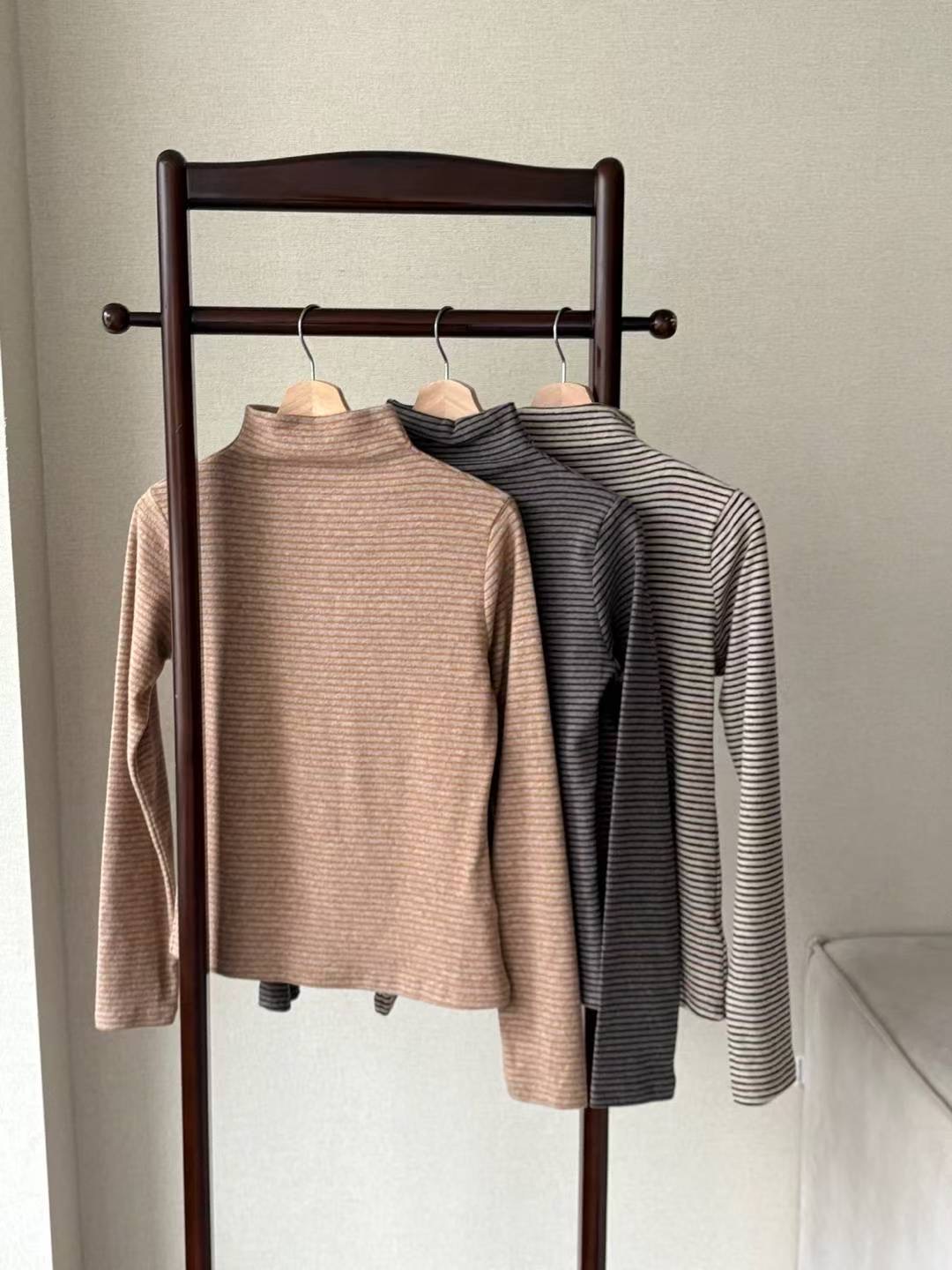 L.REWIND東大門㊣實拍女士新品休閑真品職業人氣時尚長袖T恤L.REWIND長袖T恤圖色2左二色