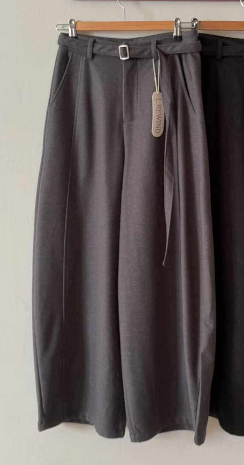 L.REWIND東大門㊣實拍女裝新款推薦25秋冬熱賣職業休閑褲羊毛L.REWIND休閑褲圖色1