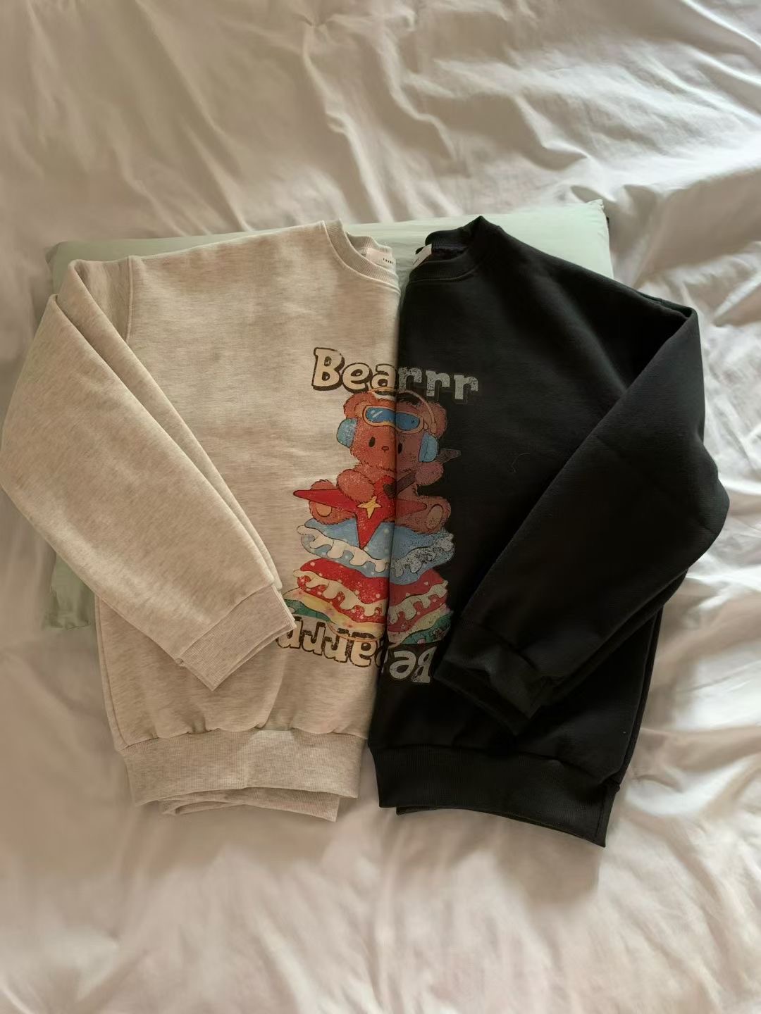 FEVER韓國直郵㊣女士新品真品人氣時尚推薦熱賣25秋冬衛衣抓絨FEVER衛衣