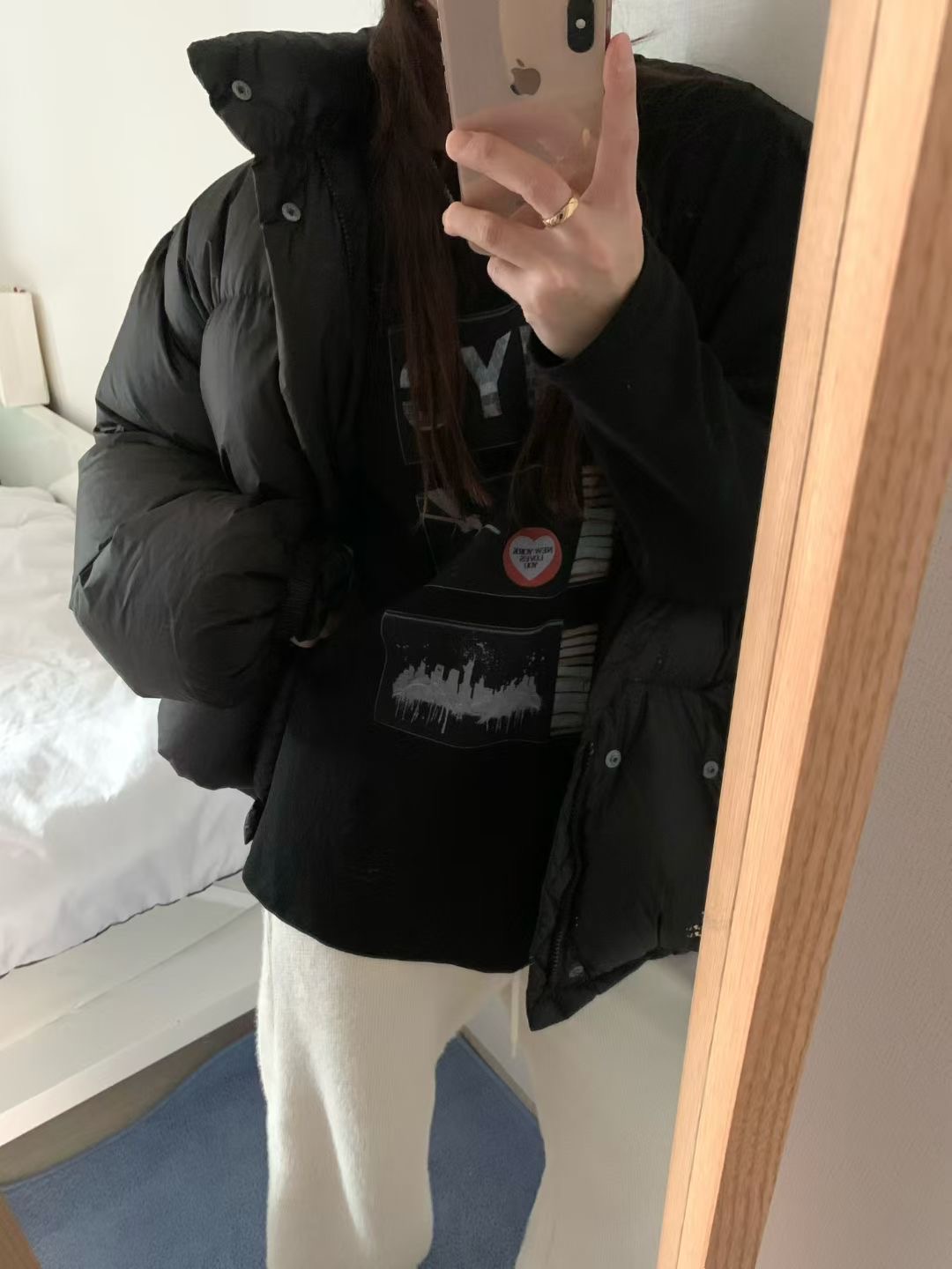 FEVER韓國代購㊣女士新品人氣真品熱賣職業休閑時尚長袖T恤FEVER長袖T恤