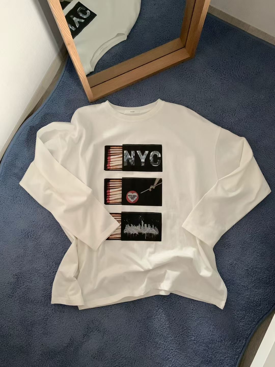 FEVER韓國代購㊣女士新品人氣真品熱賣職業休閑時尚長袖T恤FEVER長袖T恤圖色2