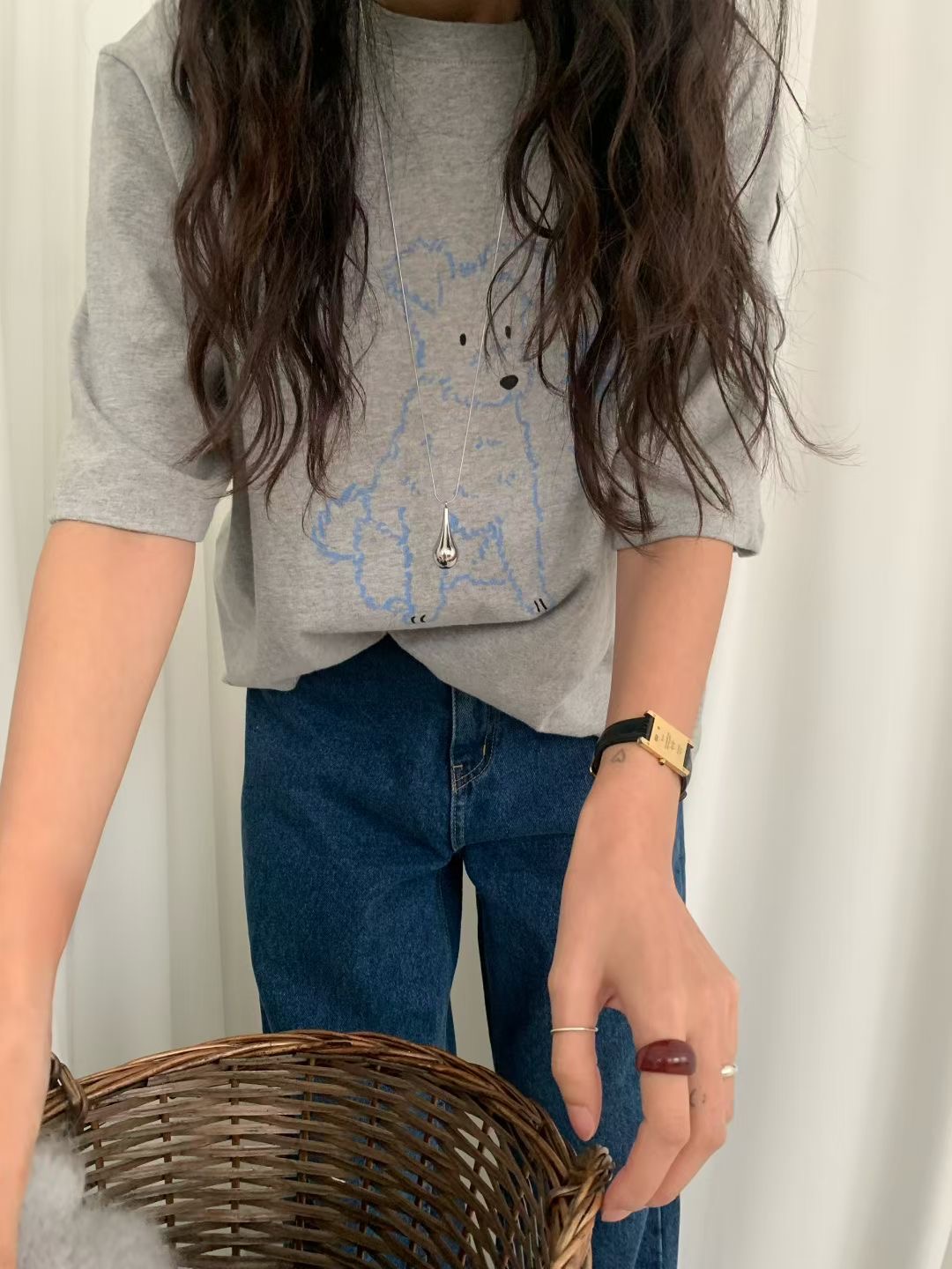 FEVER韓國直郵㊣女裝新品25秋冬真品人氣熱賣休閑推薦職業T恤FEVERT恤