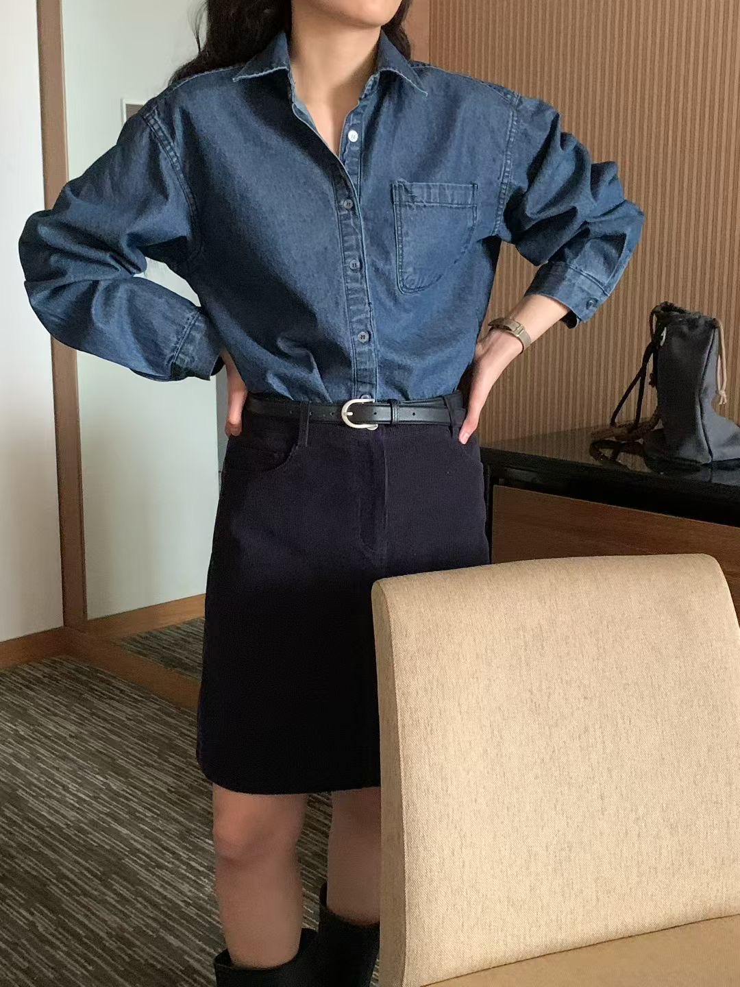 COMMA-콤마-T韓國代購㊣女士新品職業熱賣時尚襯衫蕾絲衫COMMA襯衫/蕾絲衫圖色2