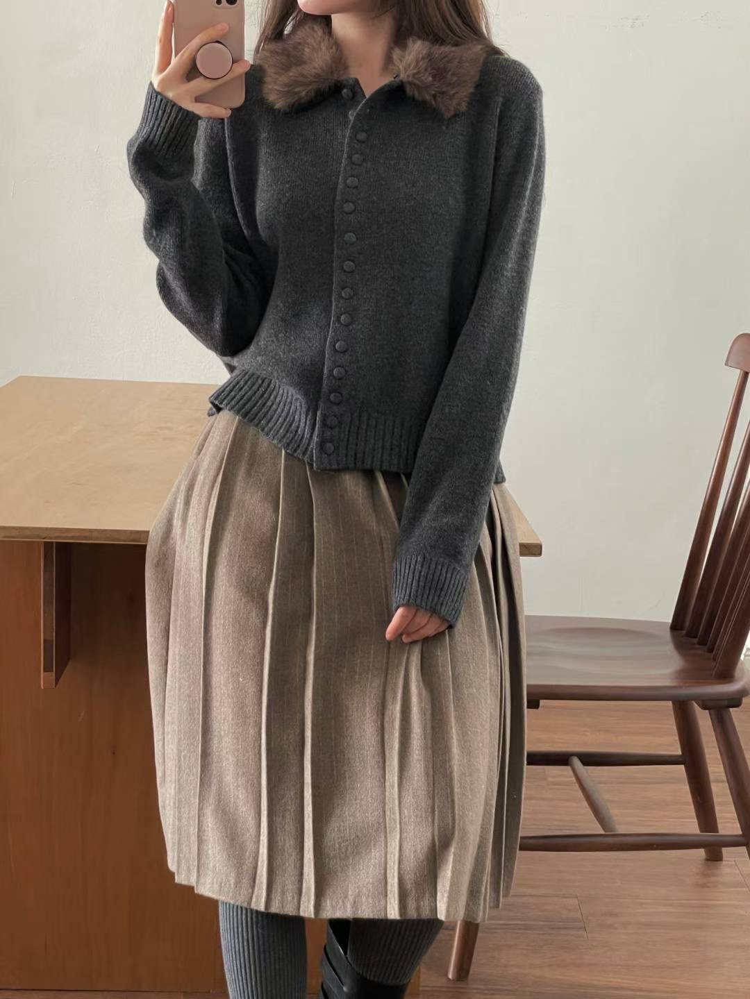 L.REWIND東大門㊣直郵女裝新品休閑25秋冬真品時尚推薦針織衫L.REWIND針織衫