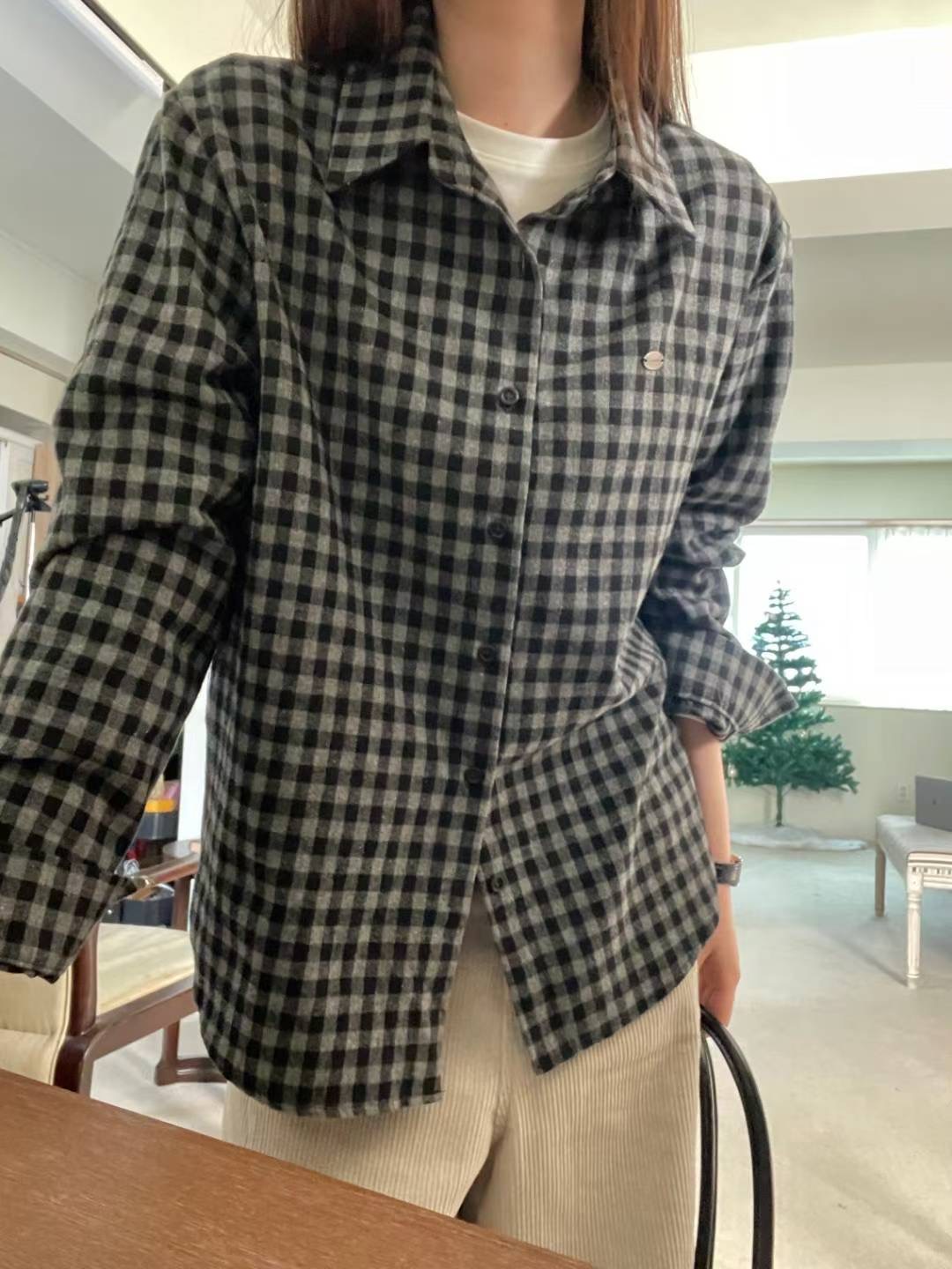 L.REWIND東大門㊣直郵女裝新款推薦休閑真品25秋冬襯衫蕾絲衫L.REWIND襯衫/蕾絲衫圖色3