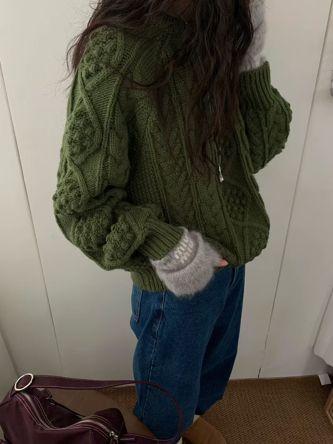 FEVER東大門㊣代購女士新品25秋冬真品時尚休閑推薦人氣針織衫FEVER針織衫