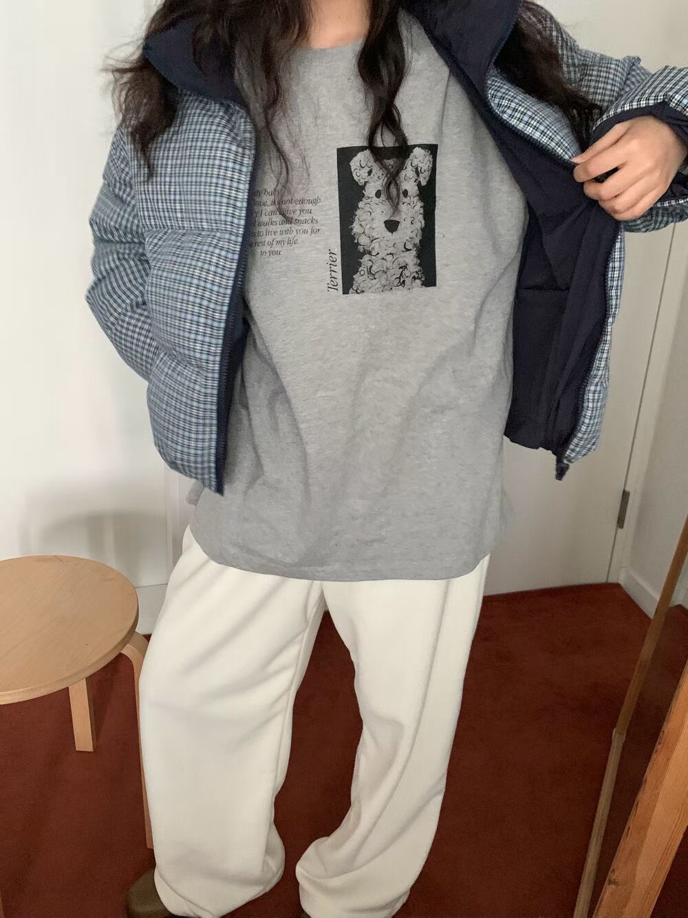 FEVER東大門㊣實拍女裝新品時尚熱賣休閑25秋冬人氣長袖T恤FEVER長袖T恤