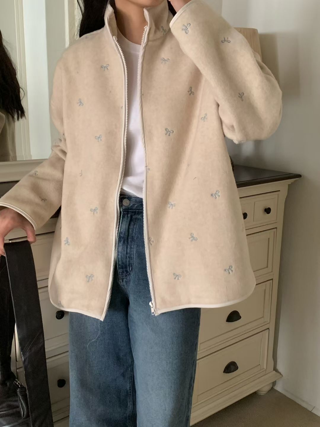 COMMA-콤마-T東大門㊣直郵女裝新款推薦25秋冬休閑熱賣夾克COMMA夾克圖色1