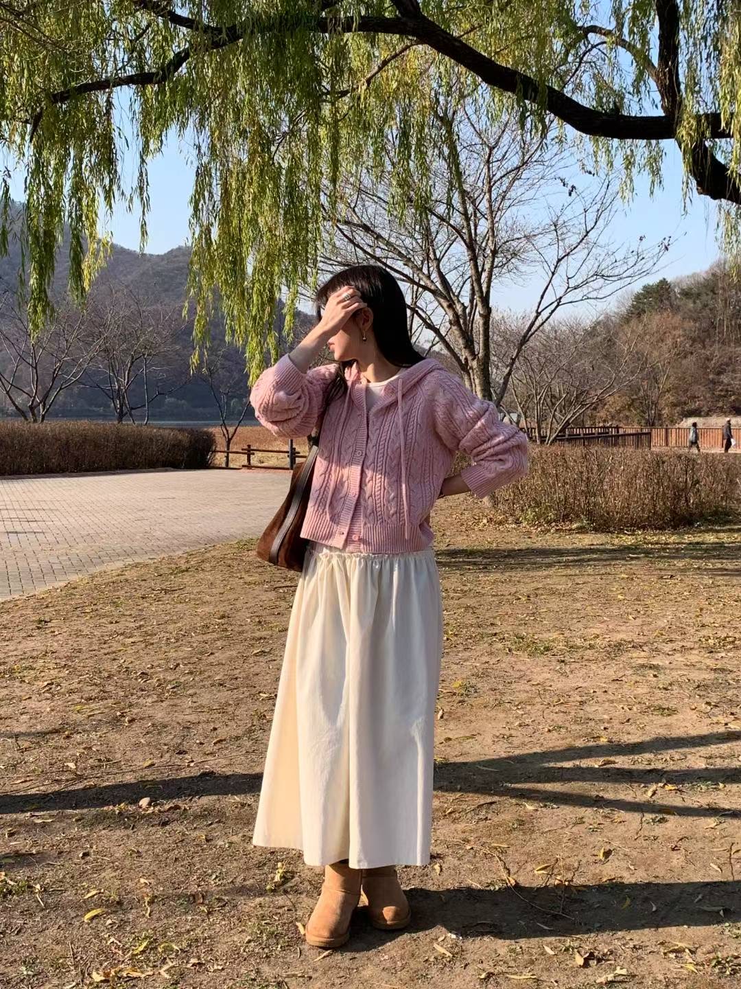 AREING韓國代購㊣女士新款真品休閑熱賣人氣時尚25秋冬長裙AREING長裙