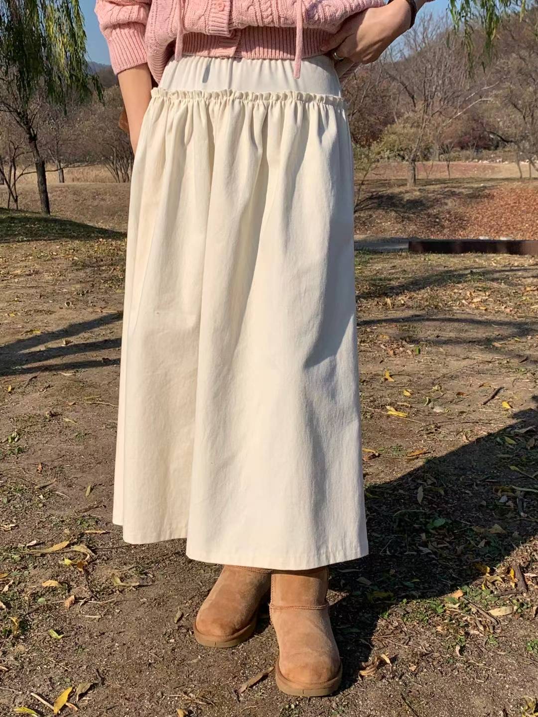 AREING韓國代購㊣女士新款真品休閑熱賣人氣時尚25秋冬長裙AREING長裙圖色1