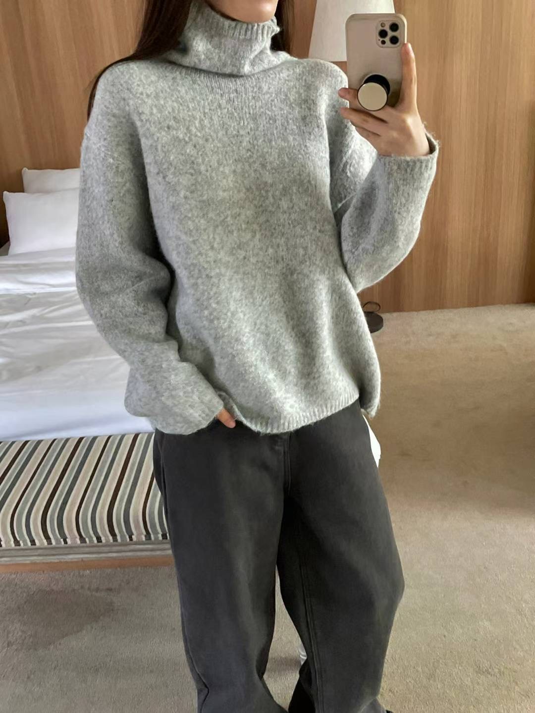 L.REWIND東大門㊣代購女士新品熱賣時尚真品休閑25秋冬毛衣L.REWIND毛衣圖色2