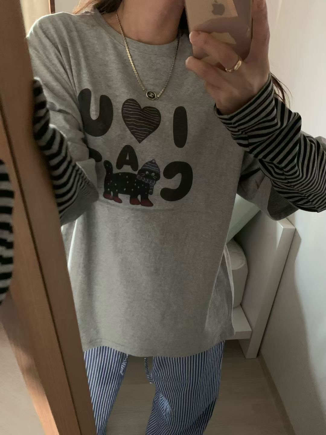 FEVER韓國直郵㊣女士新款時尚真品25秋冬推薦人氣熱賣職業T恤FEVERT恤