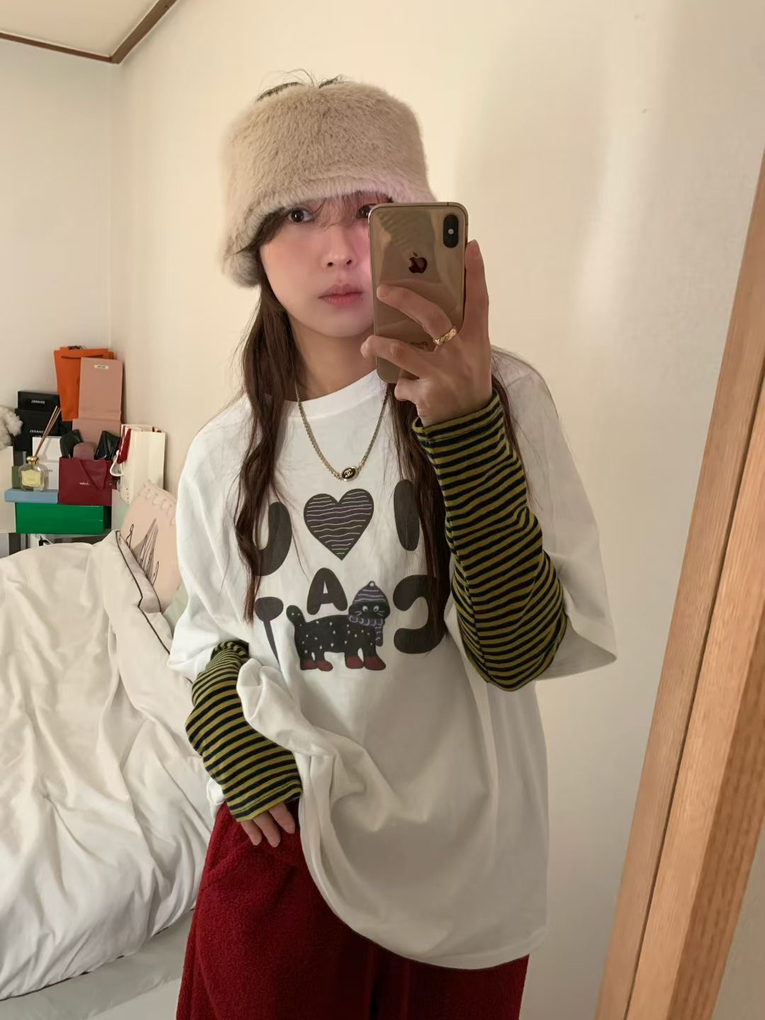 FEVER韓國直郵㊣女士新款時尚真品25秋冬推薦人氣熱賣職業T恤FEVERT恤