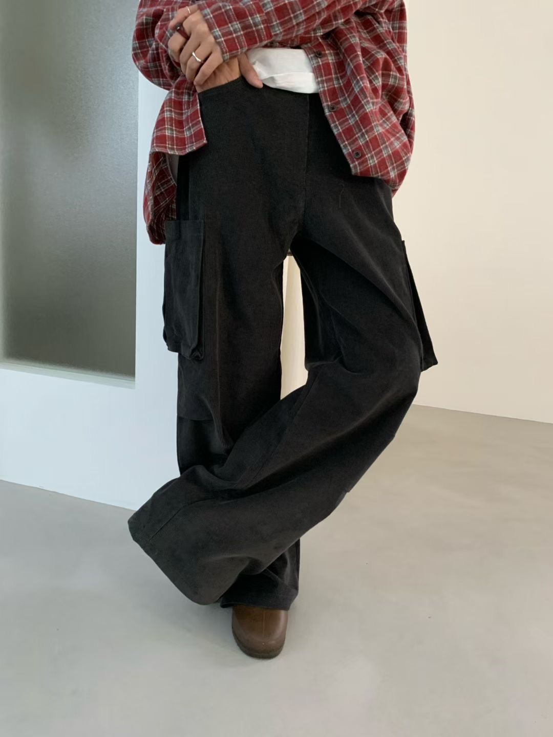 FEVER韓國直郵㊣女裝新款時尚熱賣休閑真品推薦休閑褲燈芯絨FEVER休閑褲