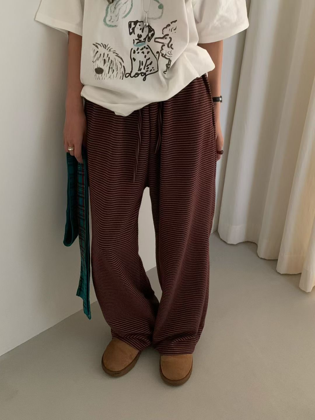 FEVER東大門㊣實拍女裝新款熱賣推薦人氣25秋冬真品休閑休閑褲FEVER休閑褲圖色1