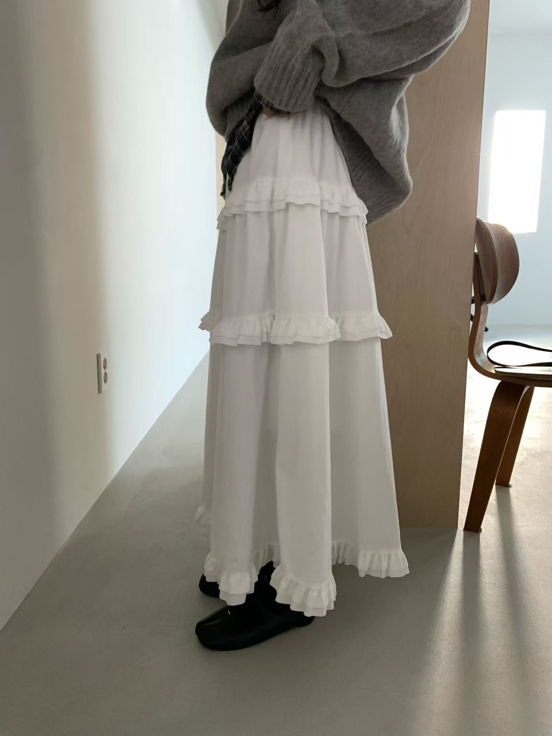 FEVER韓國代購㊣女裝新品熱賣真品推薦休閑人氣時尚25秋冬長裙FEVER長裙