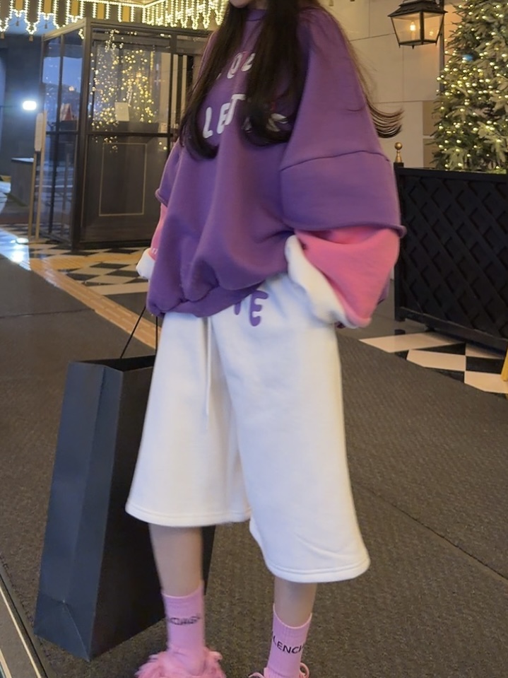 PALETTE-Q東大門㊣直郵女士新款熱賣推薦人氣休閑短褲加絨PALETTE-Q短褲