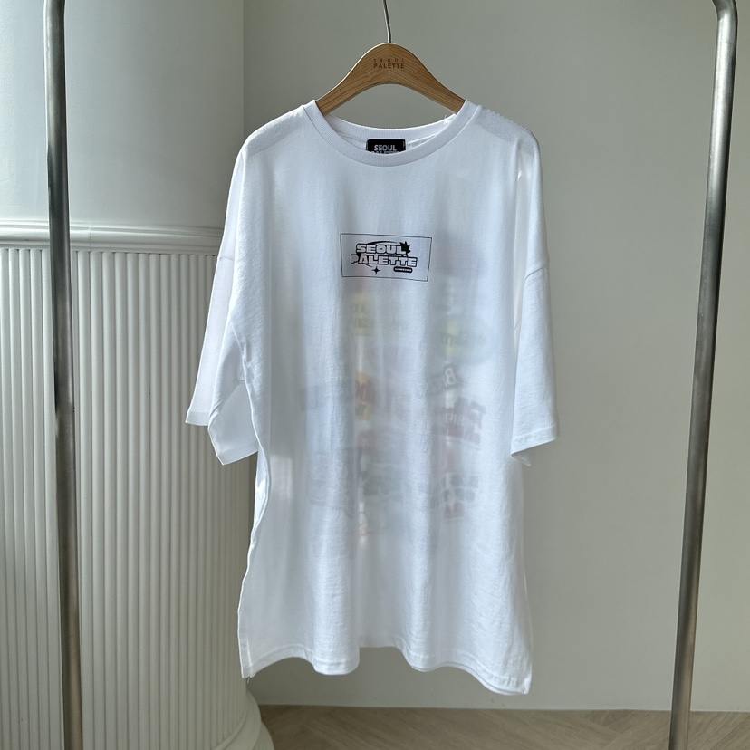 PALETTE-Q東大門㊣代購女士新款熱賣時尚推薦職業人氣真品T恤PALETTE-QT恤圖色1