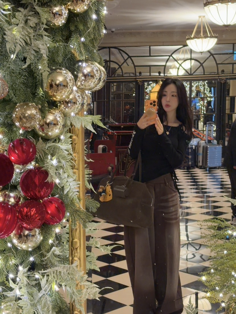 PALETTE-Q韓國直郵㊣女裝新品人氣時尚休閑休閑褲加絨抓絨PALETTE-Q休閑褲