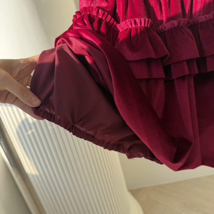 PALETTE-Q韓國直郵㊣女士新品休閑人氣職業25秋冬裙褲褶裥絲絨PALETTE-Q裙褲