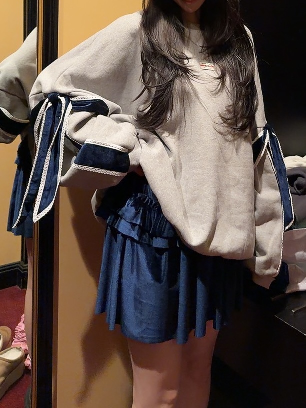 PALETTE-Q韓國直郵㊣女士新品休閑人氣職業25秋冬裙褲褶裥絲絨PALETTE-Q裙褲